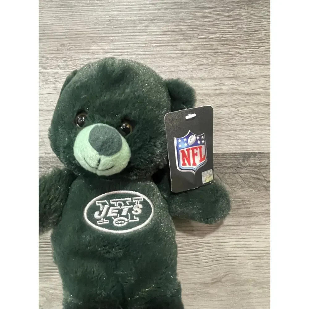 2013 New York Jets Teddy Bear Plush 10” Good Stuff NFL Green w/ Hang Tag